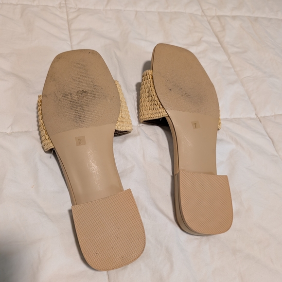Steve Madden Tan Embellished Slide Sandals - Picture 2 of 5